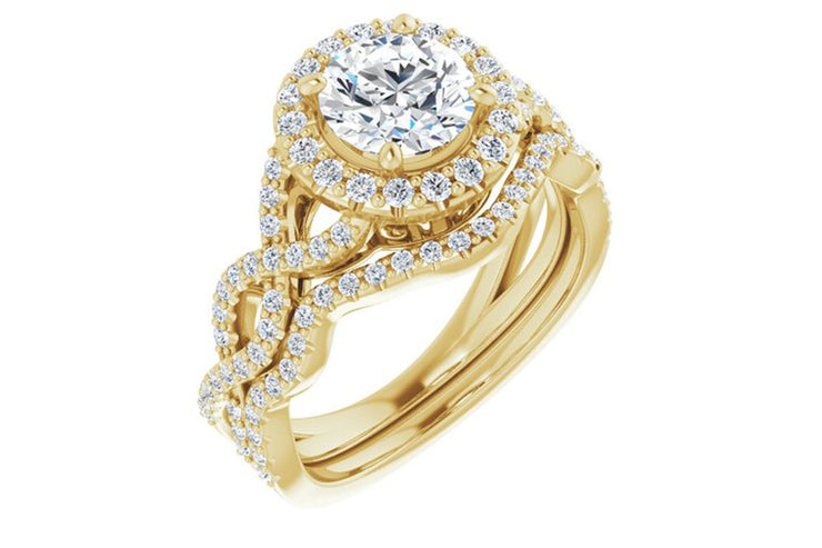 "Tessa" Halo Diamond Ring Setting