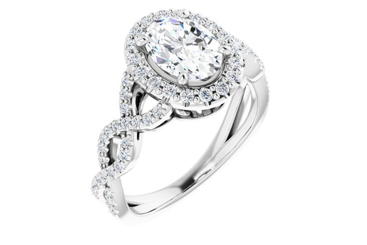 "Tessa" Halo Diamond Ring Setting