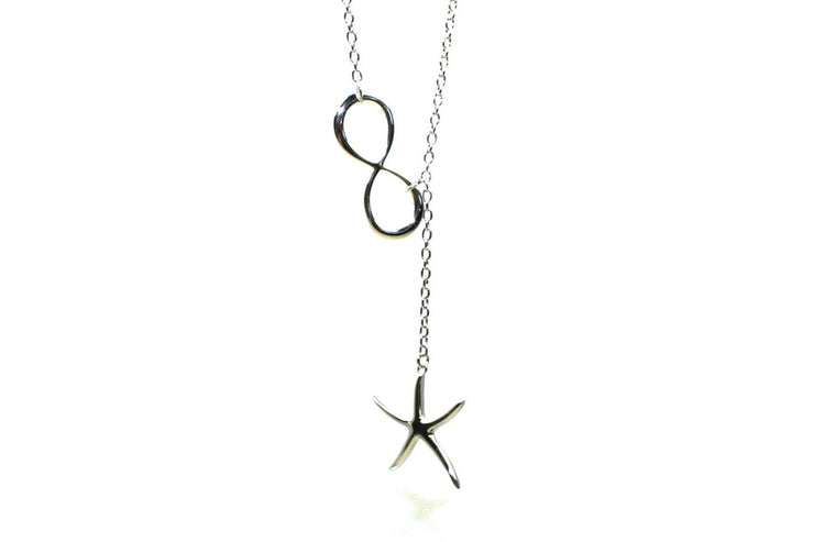 Infinity Starfish Dangle Necklace