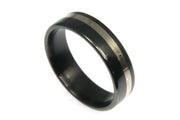 Black Zirconium with Sterling Silver Inlay