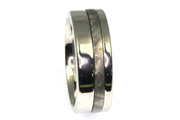 Cobalt with Meteorite Inlay Band