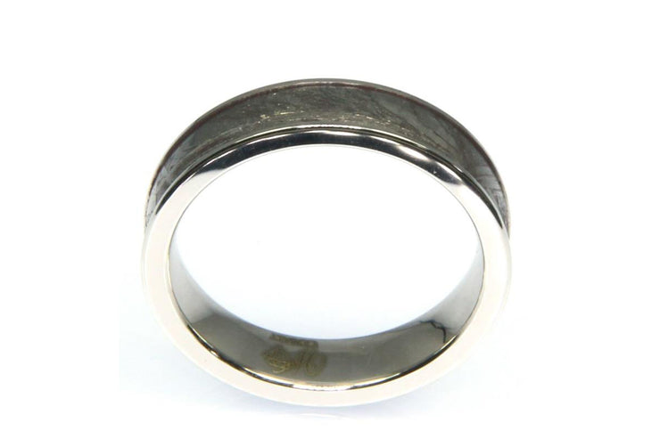 Meteorite Inlay Ring