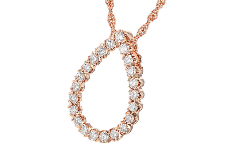 Diamond .50ctw Pear Shape Necklace