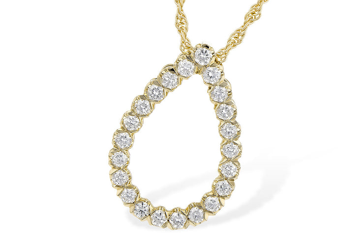 Diamond .50ctw Pear Shape Necklace