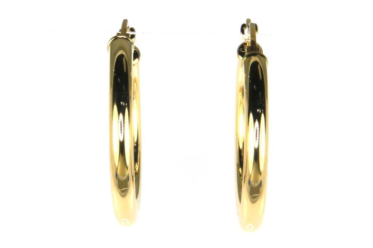 Yellow Gold Classic Hoop Earrings