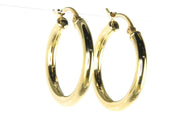 Yellow Gold Classic Hoop Earrings