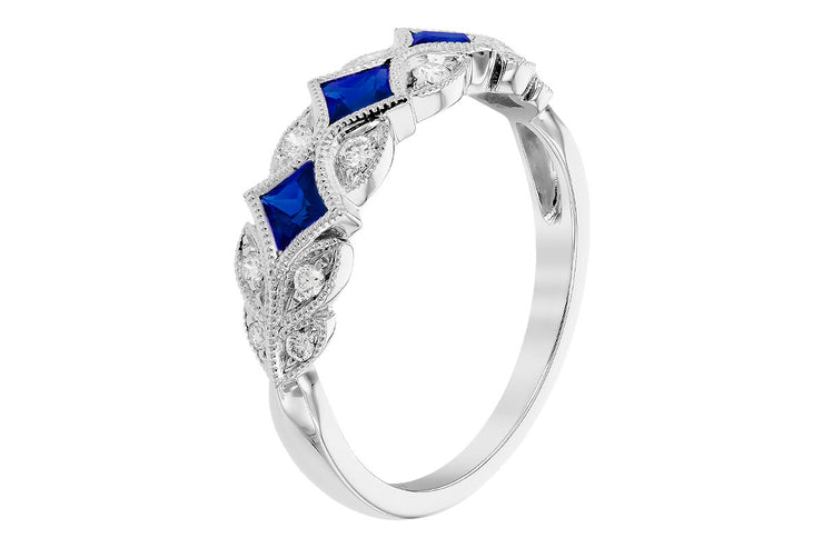 Blue Sapphire Detailed Band