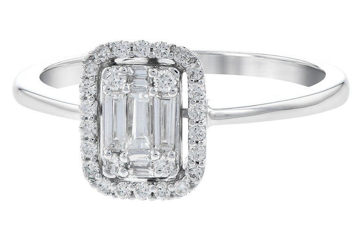 Diamond Emerald Cut Ring