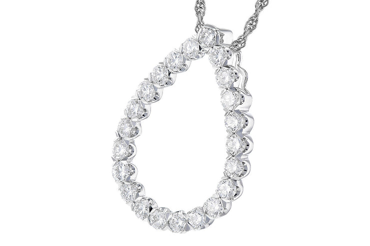 Diamond 1.00ctw Pear Shape Necklace