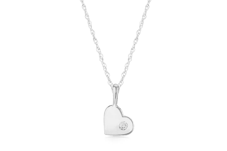 Petite Diamond Heart Necklace