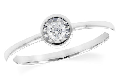 Bezel Diamond Stacker Ring