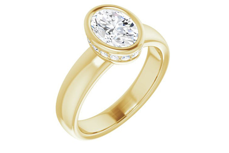"Nancy" Bezel Set Diamond Ring Setting