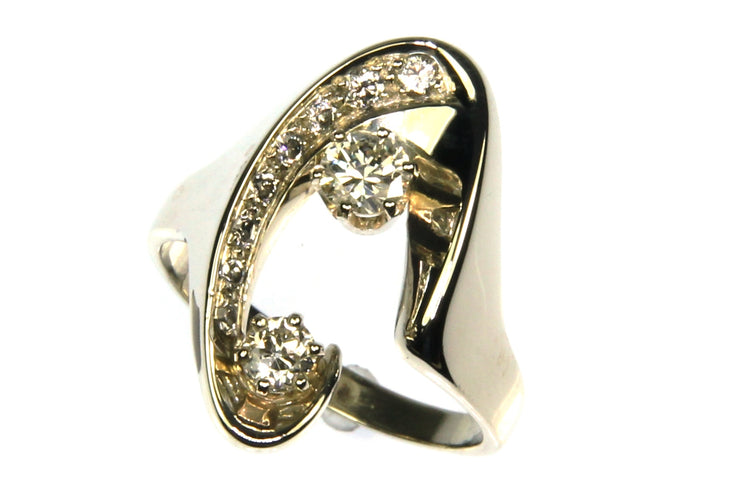 .79ctw Diamond Saddle Ring
