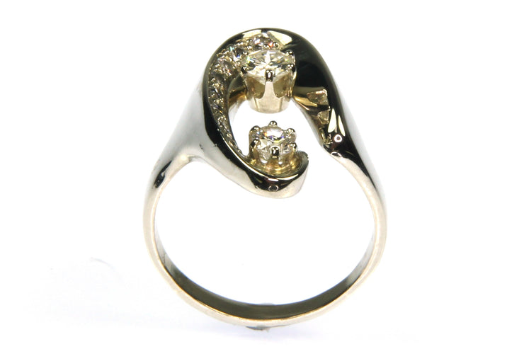 .79ctw Diamond Saddle Ring