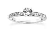 .28ctw Diamond Milgrain Engagement Ring Setting