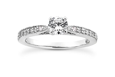 .28ctw Diamond Milgrain Engagement Ring Setting