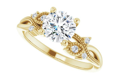 "Pearl" Diamond Ring Setting