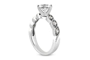 Milgrain Diamond Engagement Ring Setting