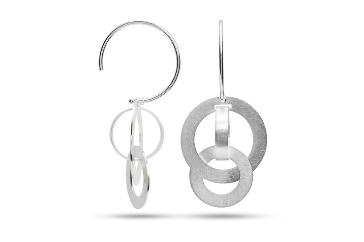Retro Fever Circle Earrings