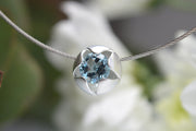 Blue Topaz Miracle Blossom Necklace