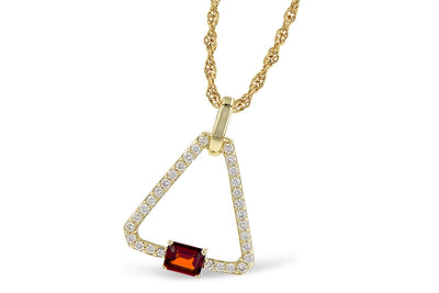 Garnet and Diamond Necklace