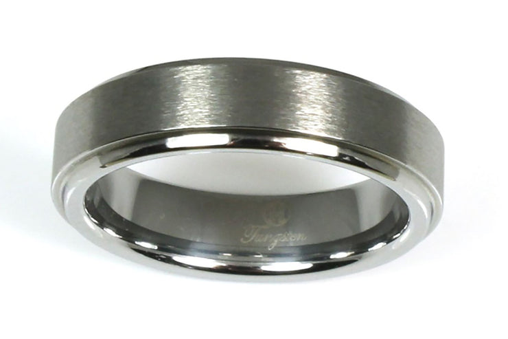 Tungsten Brushed with Edge Band