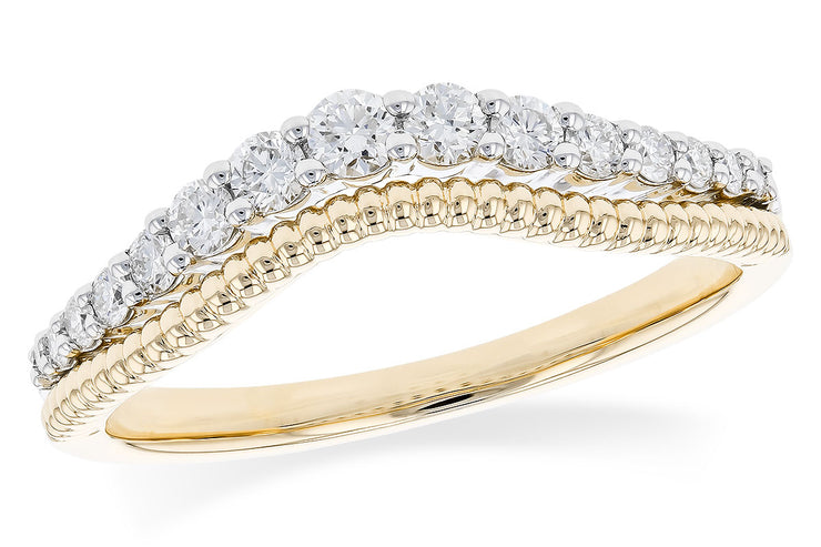 Diamond Curved Rope Style Band