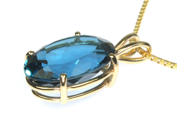 London Blue Topaz Necklace