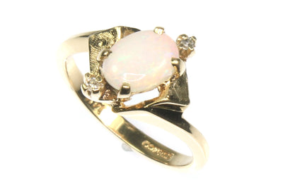 Opal and Diamond Ring