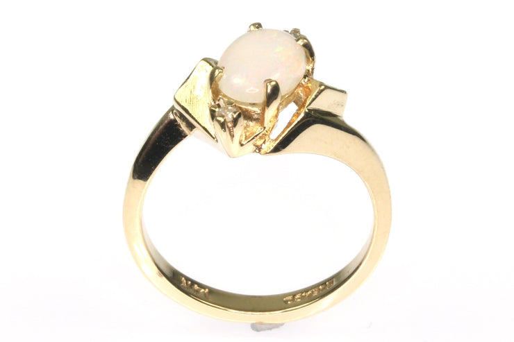 Opal and Diamond Ring