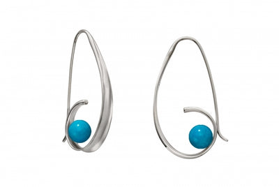 Crosswind Turquoise Earrings