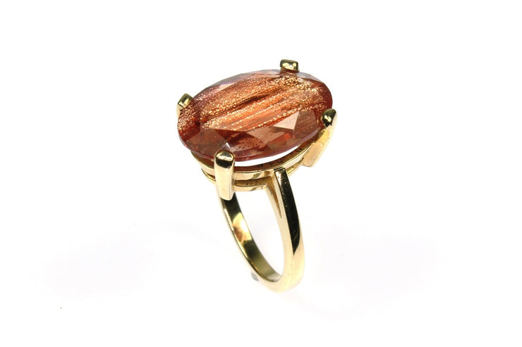 Oregon Sunstone Schiller Ring