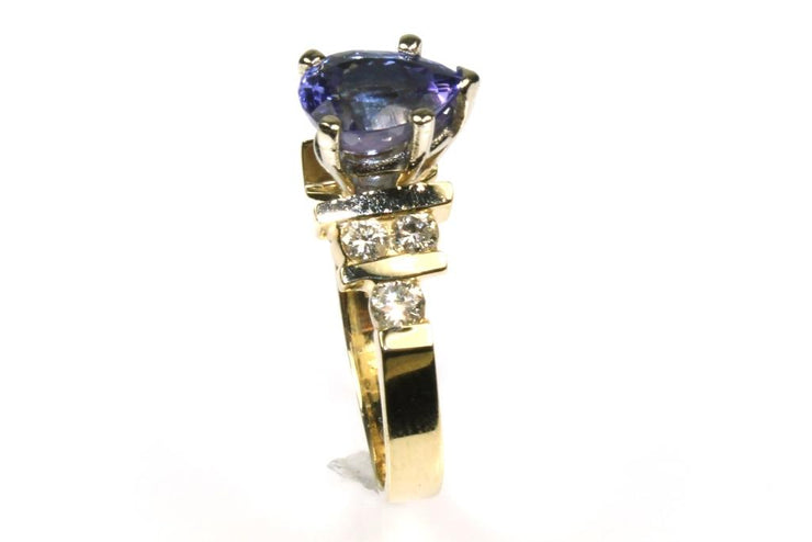 Tanzanite and Diamond Ring