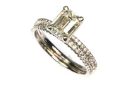 1.54ctw Emerald Cut Diamond Ring